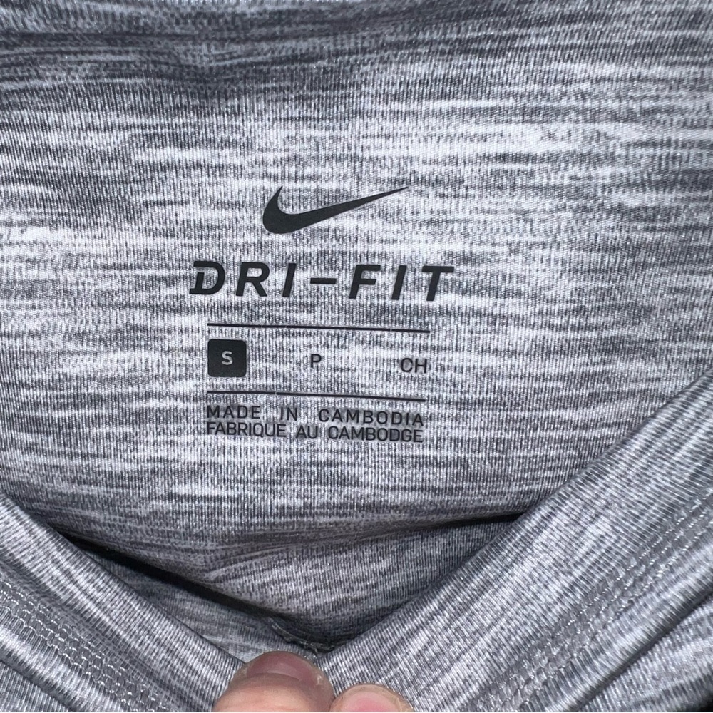 Nike Dri Fit  7/8‎ Length Heather Grey Leggings Size Small - Picture 5 of 6